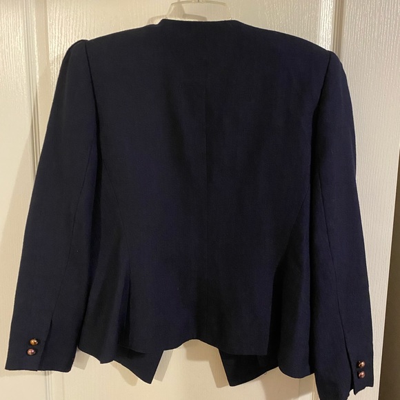 Kasper for asl navy blue blazer. Size 12 - Picture 4 of 4